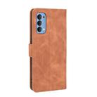 For OPPO Reno4 4G Solid Color Skin Feel Magnetic Buckle Horizontal Flip Calf Texture PU Leather Case with Holder & Card Slots & Wallet(Brown) - 3