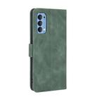 For OPPO Reno4 5G Solid Color Skin Feel Magnetic Buckle Horizontal Flip Calf Texture PU Leather Case with Holder & Card Slots & Wallet(Green) - 3