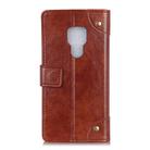 For Motorola Moto G9 Play Copper Buckle Nappa Texture Horizontal Flip Leather Case with Holder & Card Slots & Wallet(Brown) - 3