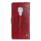 For Motorola Moto G9 Play Copper Buckle Nappa Texture Horizontal Flip Leather Case with Holder & Card Slots & Wallet(Wine Red) - 3