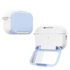 For AirPods Pro Mirror Stand Silicone Earphones Protective Case(Blue) - 2
