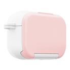 For AirPods Pro Mirror Stand Silicone Earphones Protective Case(Pink) - 1