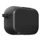 For AirPods Pro 2 Mirror Stand Silicone Earphones Protective Case(Black) - 1