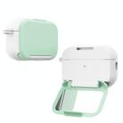 For AirPods 3 Mirror Stand Silicone Earphones Protective Case(Green) - 2