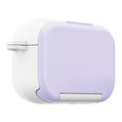 For AirPods 3 Mirror Stand Silicone Earphones Protective Case(Purple) - 1