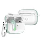 For AirPods Pro Colorful Lock Earphones Protective Case(Green) - 1