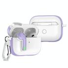 For AirPods Pro Colorful Lock Earphones Protective Case(Purple) - 1