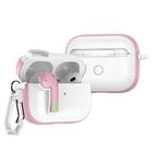 For AirPods Pro 2 Colorful Lock Earphones Protective Case(Pink) - 1