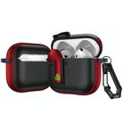 For AirPods 4 Colorful Lock Earphones Protective Case(Red) - 1