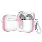 For AirPods 4 Colorful Lock Earphones Protective Case(Pink) - 1