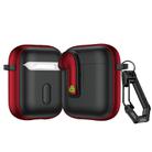 For AirPods 2 Colorful Lock Earphones Protective Case(Red) - 1