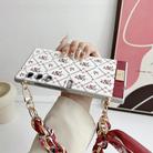 For Honor V Purse Luck Flower Pattern TPU Phone Case With Strap(White) - 3