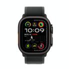 For Apple Watch 46mm / 49mm / 45mm / 44mm Trail Loop Nylon Watch Band(Black + Black Titanium Finish) - 2