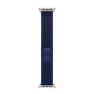 For Apple Watch 42mm / 41mm / 40mm / 38mm Trail Loop Nylon Watch Band(Blue + Natural Titanium Finish) - 3