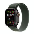 For Apple Watch 42mm / 41mm / 40mm / 38mm Trail Loop Nylon Watch Band(Green + Black Titanium Finish) - 1