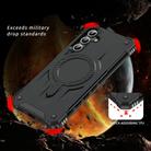 For Samsung Galaxy A15 5G / 4G Straship MagSafe TPU Hybrid PC Phone Case(Black) - 2
