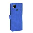 For Xiaomi Redmi 9C Solid Color Skin Feel Magnetic Buckle Horizontal Flip Calf Texture PU Leather Case with Holder & Card Slots & Wallet(Blue) - 3