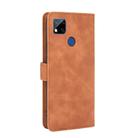 For Xiaomi Redmi 9C Solid Color Skin Feel Magnetic Buckle Horizontal Flip Calf Texture PU Leather Case with Holder & Card Slots & Wallet(Brown) - 2