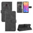 For Xiaomi Redmi 8A Solid Color Skin Feel Magnetic Buckle Horizontal Flip Calf Texture PU Leather Case with Holder & Card Slots & Wallet(Black) - 1