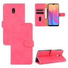 For Xiaomi Redmi 8A Solid Color Skin Feel Magnetic Buckle Horizontal Flip Calf Texture PU Leather Case with Holder & Card Slots & Wallet(Rose Red) - 1