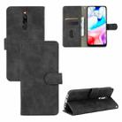 For Xiaomi Redmi 8 Solid Color Skin Feel Magnetic Buckle Horizontal Flip Calf Texture PU Leather Case with Holder & Card Slots & Wallet(Black) - 1