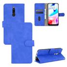 For Xiaomi Redmi 8 Solid Color Skin Feel Magnetic Buckle Horizontal Flip Calf Texture PU Leather Case with Holder & Card Slots & Wallet(Blue) - 1