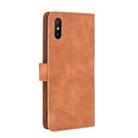 For Xiaomi Redmi 9A Solid Color Skin Feel Magnetic Buckle Horizontal Flip Calf Texture PU Leather Case with Holder & Card Slots & Wallet(Brown) - 3