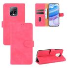 For Xiaomi Redmi 10X & 10X Pro 5G Solid Color Skin Feel Magnetic Buckle Horizontal Flip Calf Texture PU Leather Case with Holder & Card Slots & Wallet(Rose Red) - 1