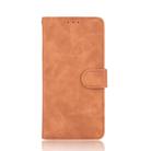 For Xiaomi Redmi 10X & 10X Pro 5G Solid Color Skin Feel Magnetic Buckle Horizontal Flip Calf Texture PU Leather Case with Holder & Card Slots & Wallet(Brown) - 1