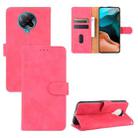 For Xiaomi Redmi K30 Pro Solid Color Skin Feel Magnetic Buckle Horizontal Flip Calf Texture PU Leather Case with Holder & Card Slots & Wallet(Rose Red) - 1