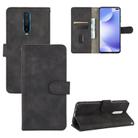 For Xiaomi Redmi K30 Solid Color Skin Feel Magnetic Buckle Horizontal Flip Calf Texture PU Leather Case with Holder & Card Slots & Wallet(Black) - 1