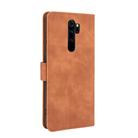 For Xiaomi Redmi Note 8 Pro Solid Color Skin Feel Magnetic Buckle Horizontal Flip Calf Texture PU Leather Case with Holder & Card Slots & Wallet(Brown) - 3