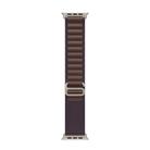For Apple Watch 46mm / 49mm / 45mm / 44mm Alpine Loop Nylon Watch Band(Indigo Silver Buckle) - 3