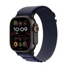 For Apple Watch 46mm / 49mm / 45mm / 44mm Alpine Loop Nylon Watch Band(Navy Black Buckle) - 1