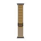 For Apple Watch 46mm / 49mm / 45mm / 44mm Alpine Loop Nylon Watch Band(Tan Black Buckle) - 3