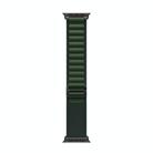 For Apple Watch 42mm / 41mm / 40mm / 38mm Alpine Loop Nylon Watch Band(Dark Green Black Buckle) - 3