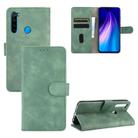 For Xiaomi Redmi Note 8 Solid Color Skin Feel Magnetic Buckle Horizontal Flip Calf Texture PU Leather Case with Holder & Card Slots & Wallet(Green) - 1