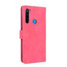 For Xiaomi Redmi Note 8 Solid Color Skin Feel Magnetic Buckle Horizontal Flip Calf Texture PU Leather Case with Holder & Card Slots & Wallet(Rose Red) - 3