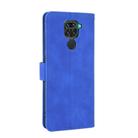 For Xiaomi Redmi Note 9 Solid Color Skin Feel Magnetic Buckle Horizontal Flip Calf Texture PU Leather Case with Holder & Card Slots & Wallet(Blue) - 3