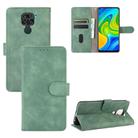 For Xiaomi Redmi Note 9 Solid Color Skin Feel Magnetic Buckle Horizontal Flip Calf Texture PU Leather Case with Holder & Card Slots & Wallet(Green) - 1