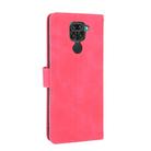 For Xiaomi Redmi Note 9 Solid Color Skin Feel Magnetic Buckle Horizontal Flip Calf Texture PU Leather Case with Holder & Card Slots & Wallet(Rose Red) - 3