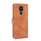 For Xiaomi Redmi Note 9 Solid Color Skin Feel Magnetic Buckle Horizontal Flip Calf Texture PU Leather Case with Holder & Card Slots & Wallet(Brown) - 3