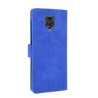 For Xiaomi Redmi Note 9S Solid Color Skin Feel Magnetic Buckle Horizontal Flip Calf Texture PU Leather Case with Holder & Card Slots & Wallet(Blue) - 3