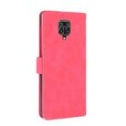 For Xiaomi Redmi Note 9S Solid Color Skin Feel Magnetic Buckle Horizontal Flip Calf Texture PU Leather Case with Holder & Card Slots & Wallet(Rose Red) - 3