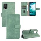 For Xiaomi Mi 10 Lite Solid Color Skin Feel Magnetic Buckle Horizontal Flip Calf Texture PU Leather Case with Holder & Card Slots & Wallet(Green) - 1