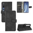 For Xiaomi Mi 10 Solid Color Skin Feel Magnetic Buckle Horizontal Flip Calf Texture PU Leather Case with Holder & Card Slots & Wallet(Black) - 1