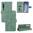 For Xiaomi Mi 10 Solid Color Skin Feel Magnetic Buckle Horizontal Flip Calf Texture PU Leather Case with Holder & Card Slots & Wallet(Green) - 1