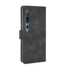 For Xiaomi Mi 10 Pro Solid Color Skin Feel Magnetic Buckle Horizontal Flip Calf Texture PU Leather Case with Holder & Card Slots & Wallet(Black) - 3