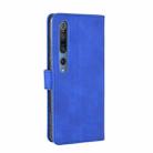 For Xiaomi Mi 10 Pro Solid Color Skin Feel Magnetic Buckle Horizontal Flip Calf Texture PU Leather Case with Holder & Card Slots & Wallet(Blue) - 3