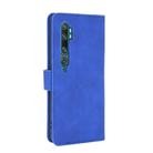 For Xiaomi Mi CC9 Pro Solid Color Skin Feel Magnetic Buckle Horizontal Flip Calf Texture PU Leather Case with Holder & Card Slots & Wallet(Blue) - 3